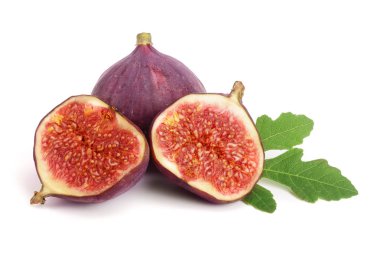 incir meyve ile izole üzerinde beyaz arka plan bırakır