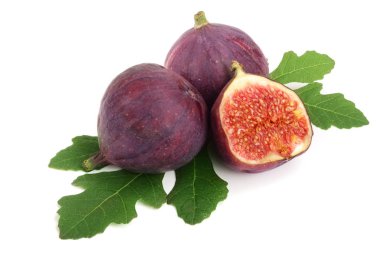 incir meyve ile izole üzerinde beyaz arka plan bırakır