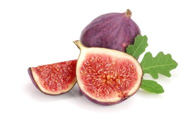 incir meyve ile izole üzerinde beyaz arka plan bırakır