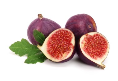 incir meyve ile izole üzerinde beyaz arka plan bırakır