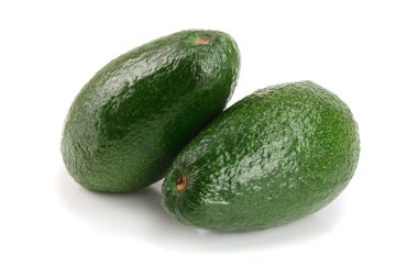 Beyaz arka plan yakın çekim izole bütün avokado