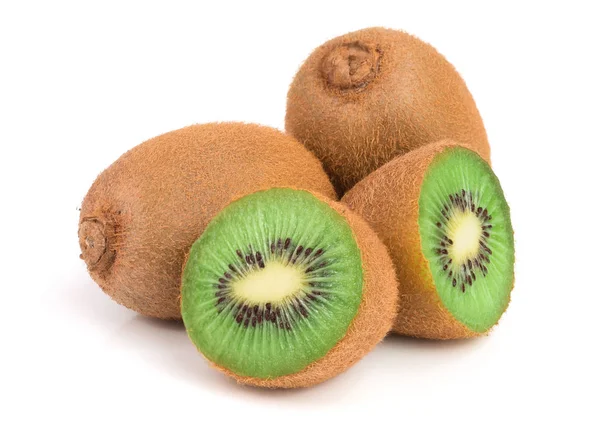 Kiwi fructe izolate pe fundal alb, close-up — Fotografie, imagine de stoc
