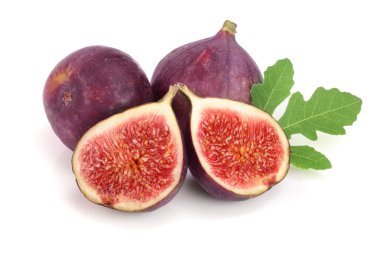 incir meyve ile izole üzerinde beyaz arka plan bırakır