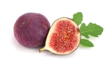 incir meyve ile izole üzerinde beyaz arka plan bırakır