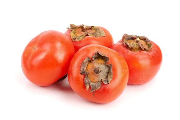 Persimmon fruit isolated on white background close-up — Stock Photo, Image