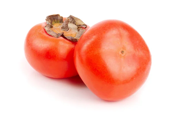Persimmon fruit isolated on white background close-up — Stock Photo, Image