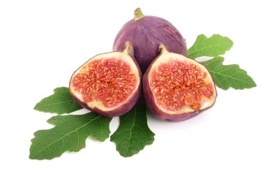 incir meyve ile izole üzerinde beyaz arka plan bırakır