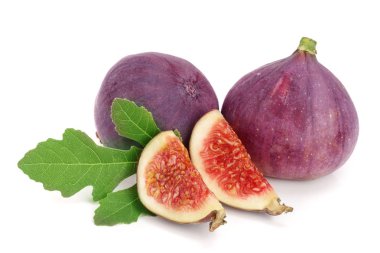 incir meyve ile izole üzerinde beyaz arka plan bırakır