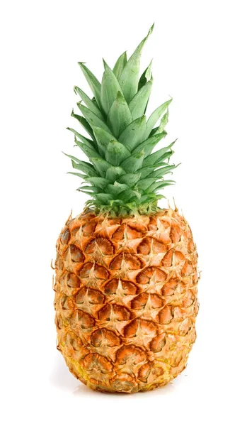 Egy érett ananász elszigetelt fehér background — Stock Fotó