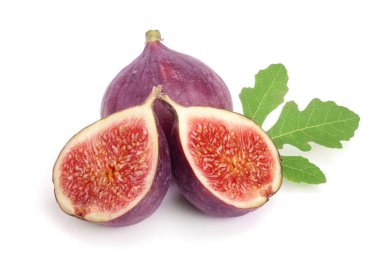 incir meyve ile izole üzerinde beyaz arka plan bırakır