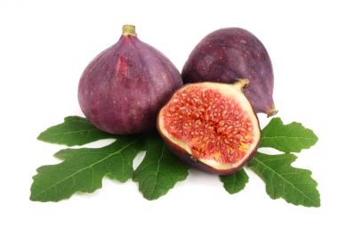 incir meyve ile izole üzerinde beyaz arka plan bırakır