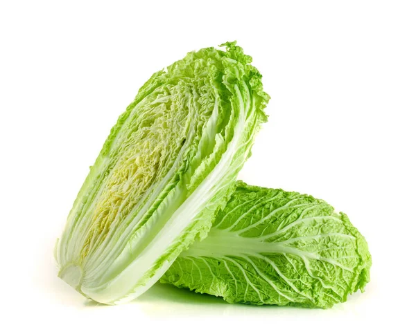 Chinese cabbage and half isolated on white background — Stock Photo, Image
