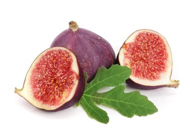 incir meyve ile izole üzerinde beyaz arka plan bırakır