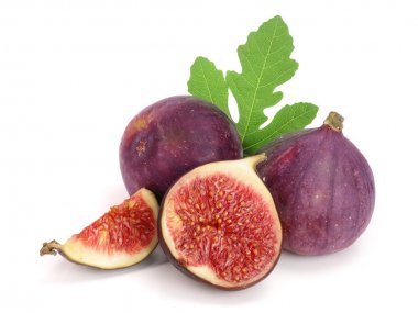 incir meyve ile izole üzerinde beyaz arka plan bırakır