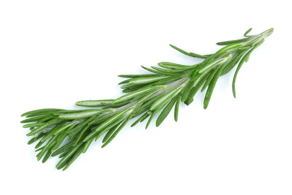 Fresh green rosemary isolated on a white background. Top view. Flat lay — Stock Photo, Image