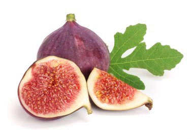 incir meyve ile izole üzerinde beyaz arka plan bırakır