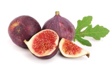 incir meyve ile izole üzerinde beyaz arka plan bırakır