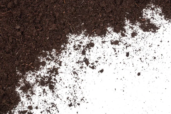 Halom kupac talaj elszigetelt fehér háttér, a szöveg másol hely. Szemközti nézet — Stock Fotó