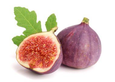 incir meyve ile izole üzerinde beyaz arka plan bırakır