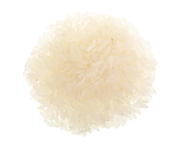 흰 바탕에 따로 떨어져 있는 쌀알. 위에서 본 모습. 나막신 — 스톡 사진