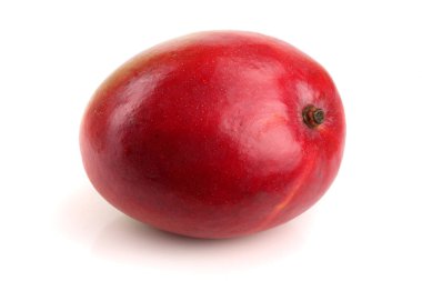 Beyaz arka plan yakın çekim olmadan gölge izole mango meyve