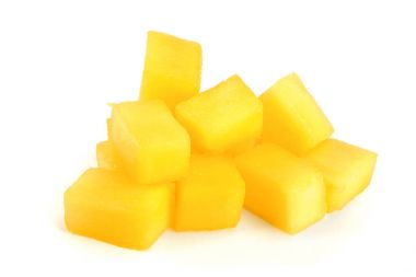 küp beyaz arka plan yakın çekim izole Mango meyve