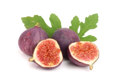 incir meyve ile izole üzerinde beyaz arka plan bırakır