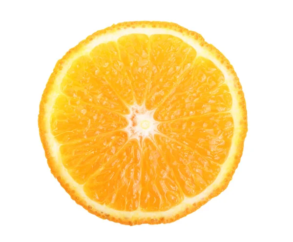 Oranje segment geïsoleerd op een witte achtergrond closeup — Stockfoto