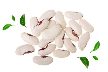 Beyaz beyaz arka plan üzerinde izole Barbunya kapatın. Üstten Görünüm