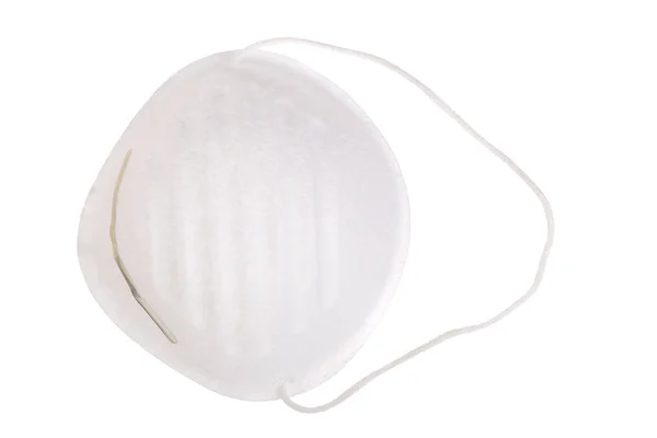 Респиратор для защиты дыхания изолирован на белом фоне — стоковое фото