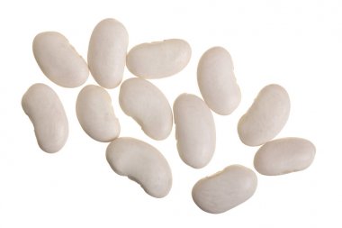 Beyaz beyaz arka plan üzerinde izole Barbunya kapatın. Üstten Görünüm