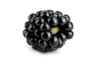 Blackberry beyaz arkaplanda izole edilmiş.