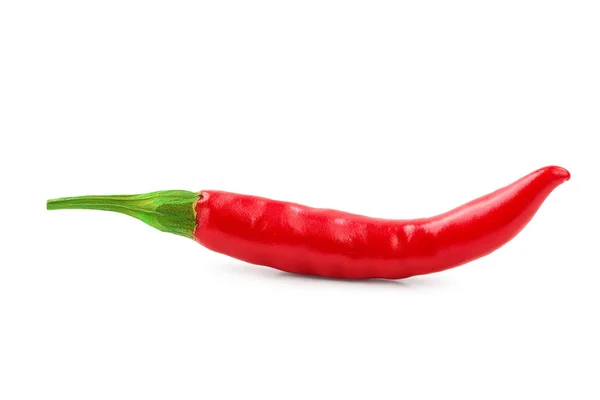 Röd varm chili paprika isolerad på vit bakgrund — Stockfoto