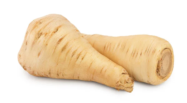 Parsnip root isolated on white background with clipping path — Stock Photo, Image