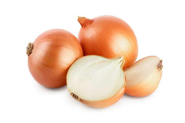 Yellow onion isolated on white background close up — Stock Photo, Image