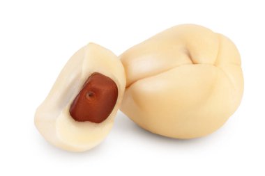 Kırpma yolu ve tam derinlikteki alan ile beyaz arkaplanda izole edilmiş