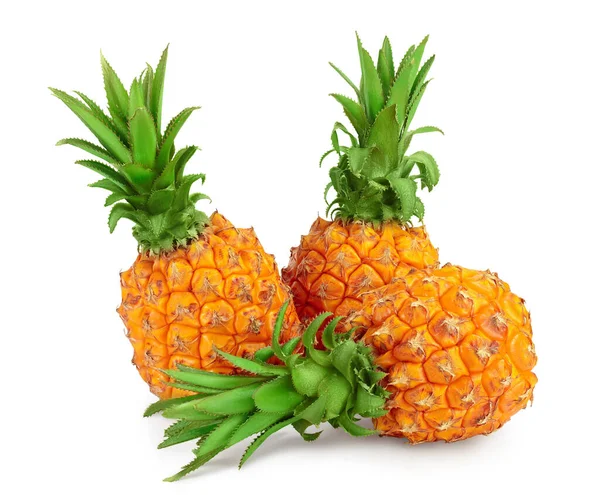 Ananas isoliert auf weißem Hintergrund mit Clipping-Pfad und voller Schärfentiefe — Stockfoto