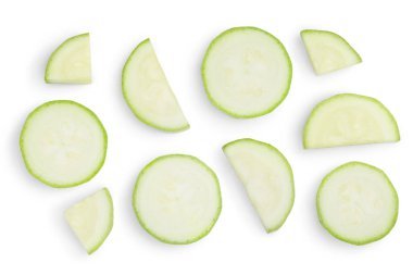 Kabak ya da kemik iliği dilimleri kesme yolu ve tam derinlikte beyaz zemin üzerinde izole edilmiş. Üst Manzara. Düz yatıyordu. Ayarla ya da topla