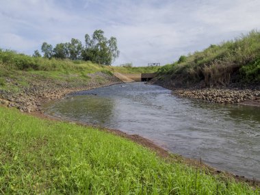 Harika bir manzara nehir Tayland