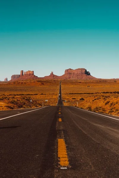 road in the desert, utah, usa