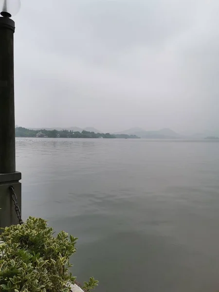 stock image view of the lake in the mountains