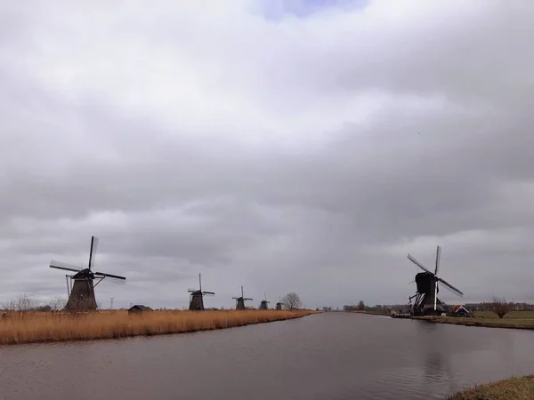 dutch windmills in the netherlands
