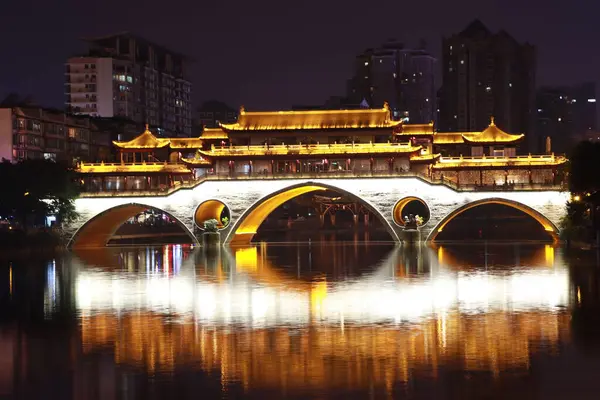 stock image night view of the city of the most famous landmark of the state of china