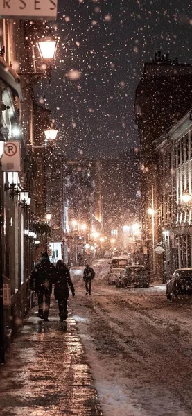 Luzes Rua Cidade Riga Latvia — Fotografia de Stock