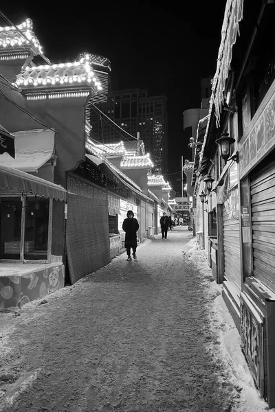 Vista Rua Cidade China — Fotografia de Stock