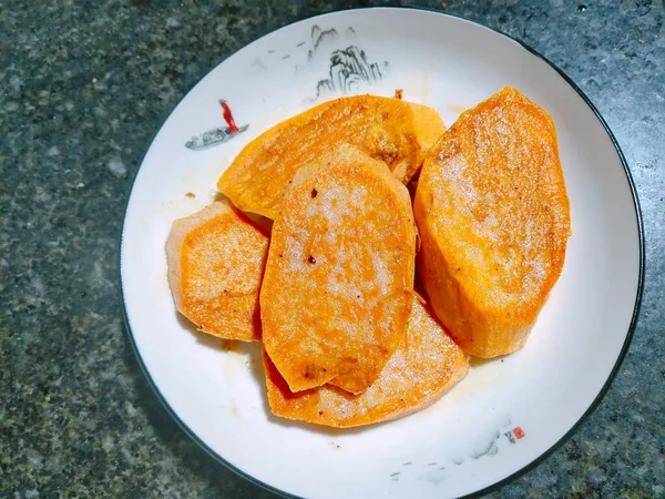 stock image fried pancakes with honey and sour cream