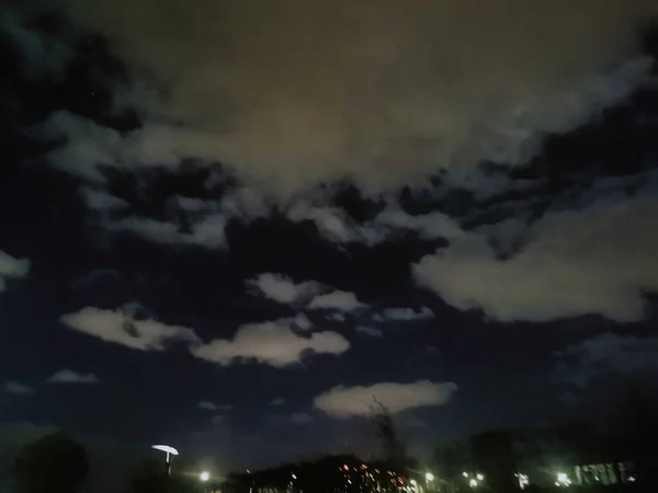 stock image night sky with clouds