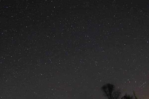 Cielo Nocturno Con Estrellas Vía Láctea — Foto de Stock