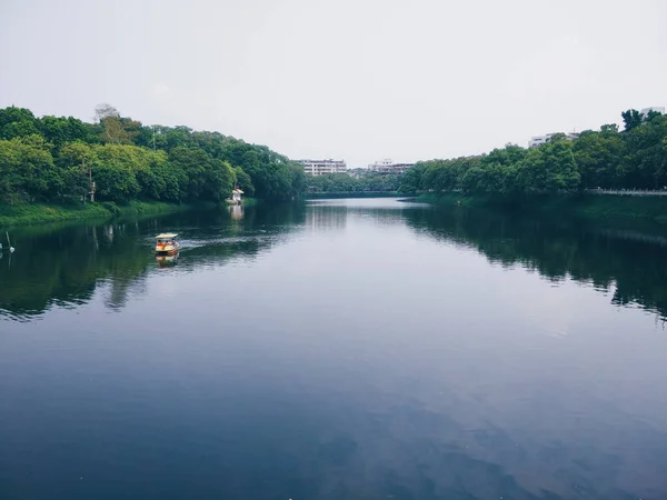 stock image beautiful landscape of the river in the park