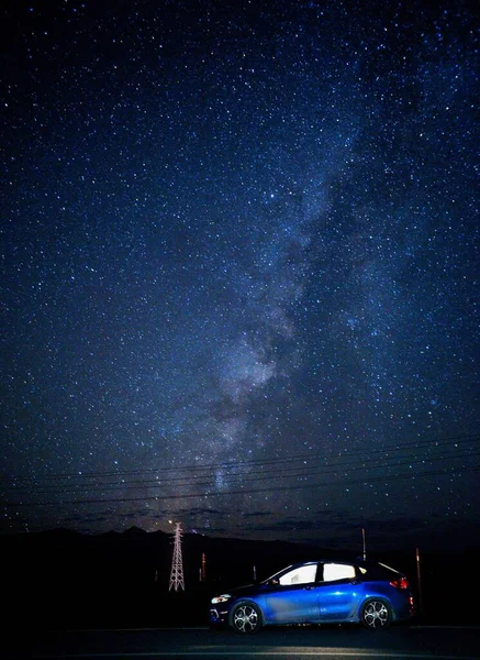 night sky with stars and milky way